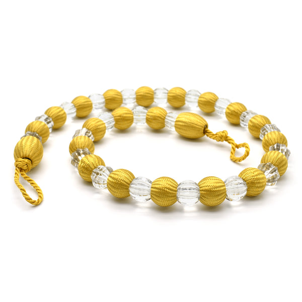 Velosso Krystal Ochre Beaded Curtain Tieback