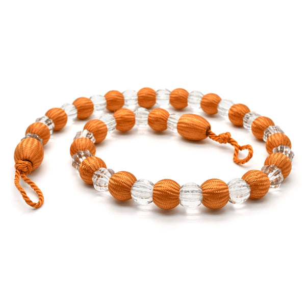 Velosso Krystal Orange Beaded Curtain Tieback