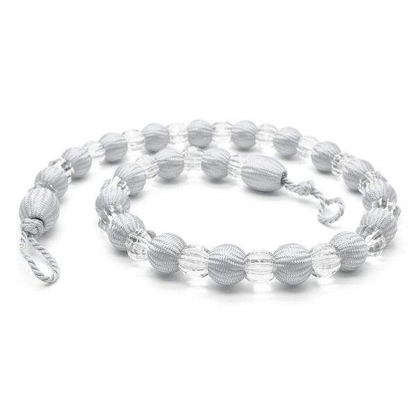 Velosso Krystal Silver Beaded Curtain Tieback