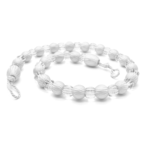 Velosso Krystal White Beaded Curtain Tieback