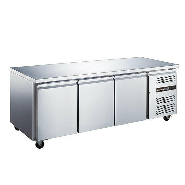 Blizzard LBC3SL 3 Door Slimline Counter Freezer 339L