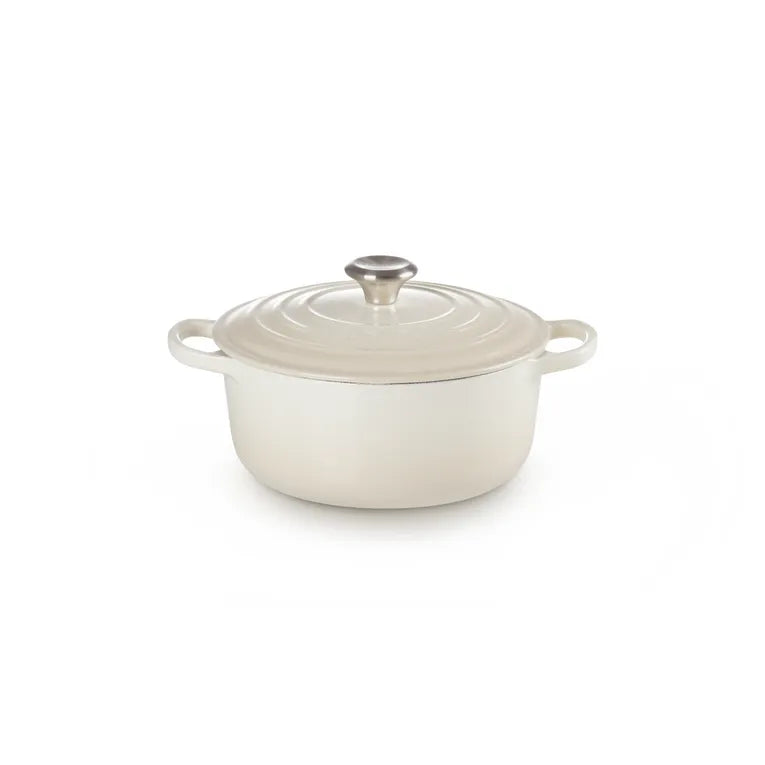 Le Creuset Meringue Cast Iron Round Casserole 24cm 4.2 Litres