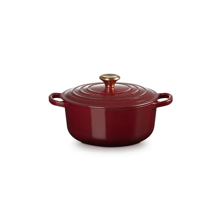 Le Creuset Garnet Cast Iron Round Casserole 24cm 4.2 Litres