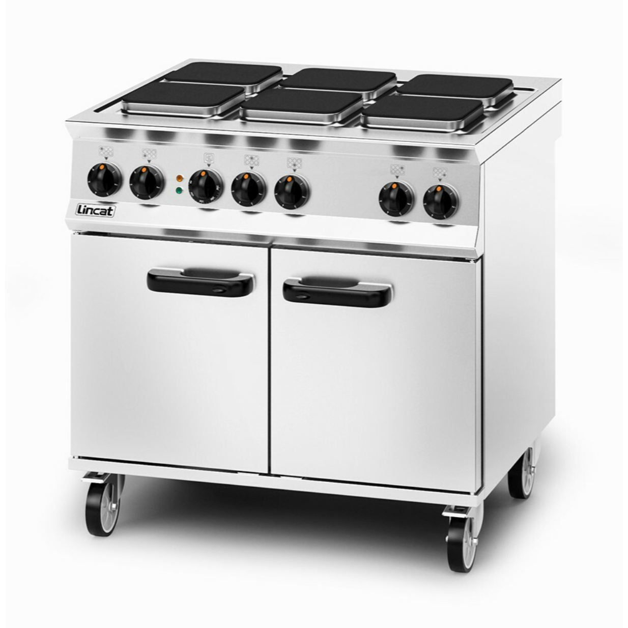 Lincat OE8008 Opus 800 Six Burner Double Door Electric Oven Range 21.6kw