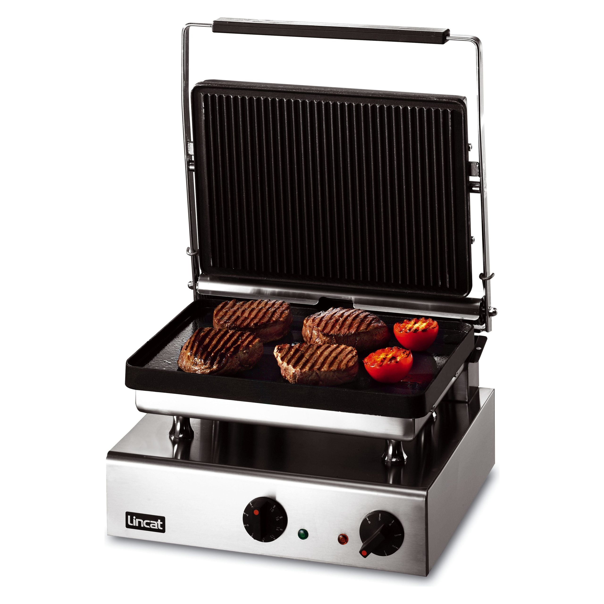 Lincat GG1P Lynx 400 Electric Ribbed & Smooth Plate Countertop Contact Grill 3kw