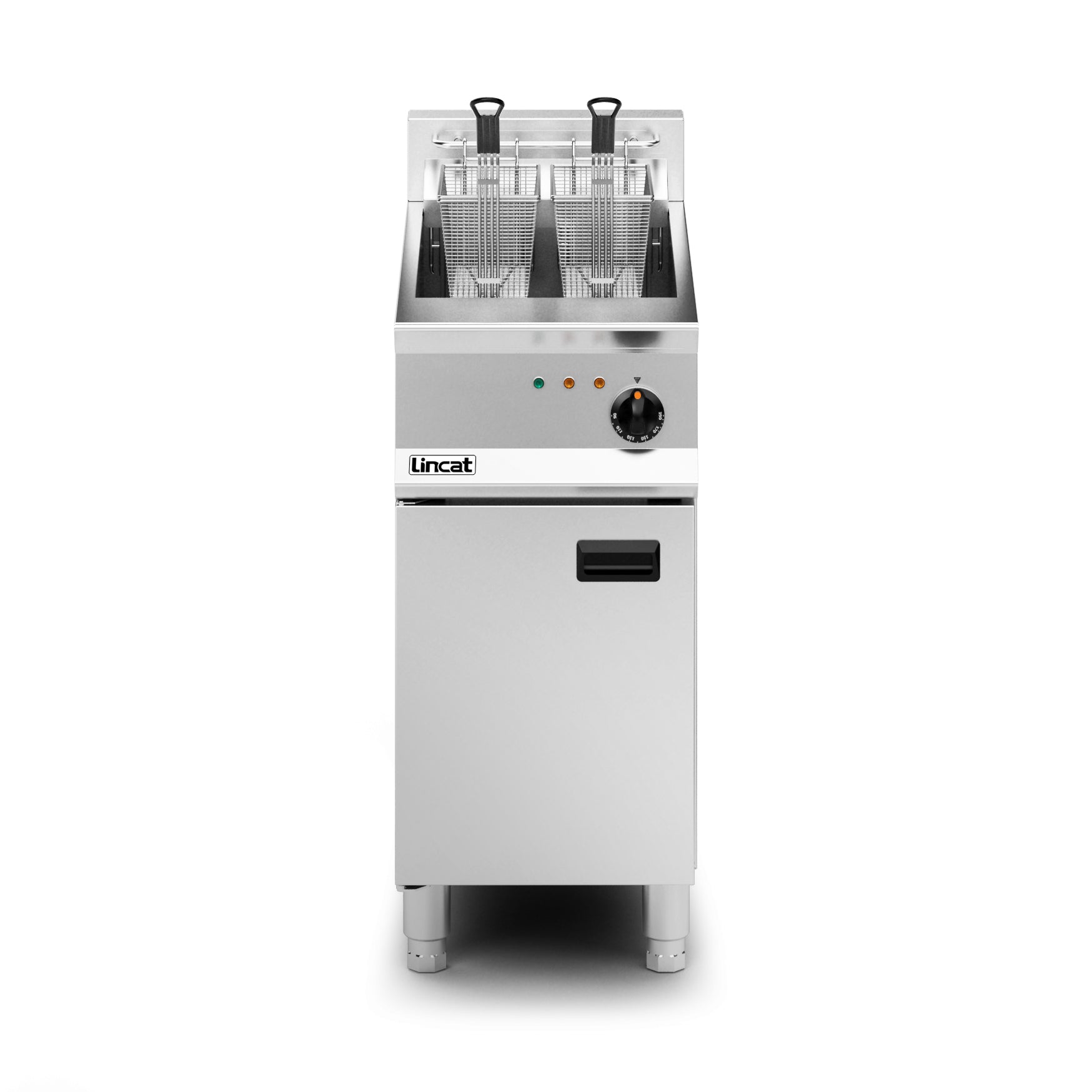 Lincat Opus 800 OE8114 Single Tank Twin Basket Electric Fryer 20 Litres 14kw