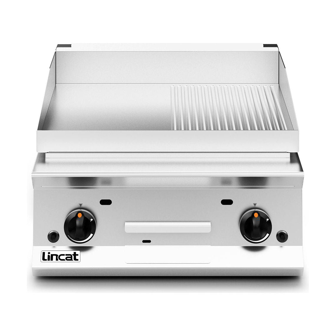 Lincat Opus 800 OG8201/R/N Natural Gas Griddle Half Ribbed Plate 15.5kw 600mm