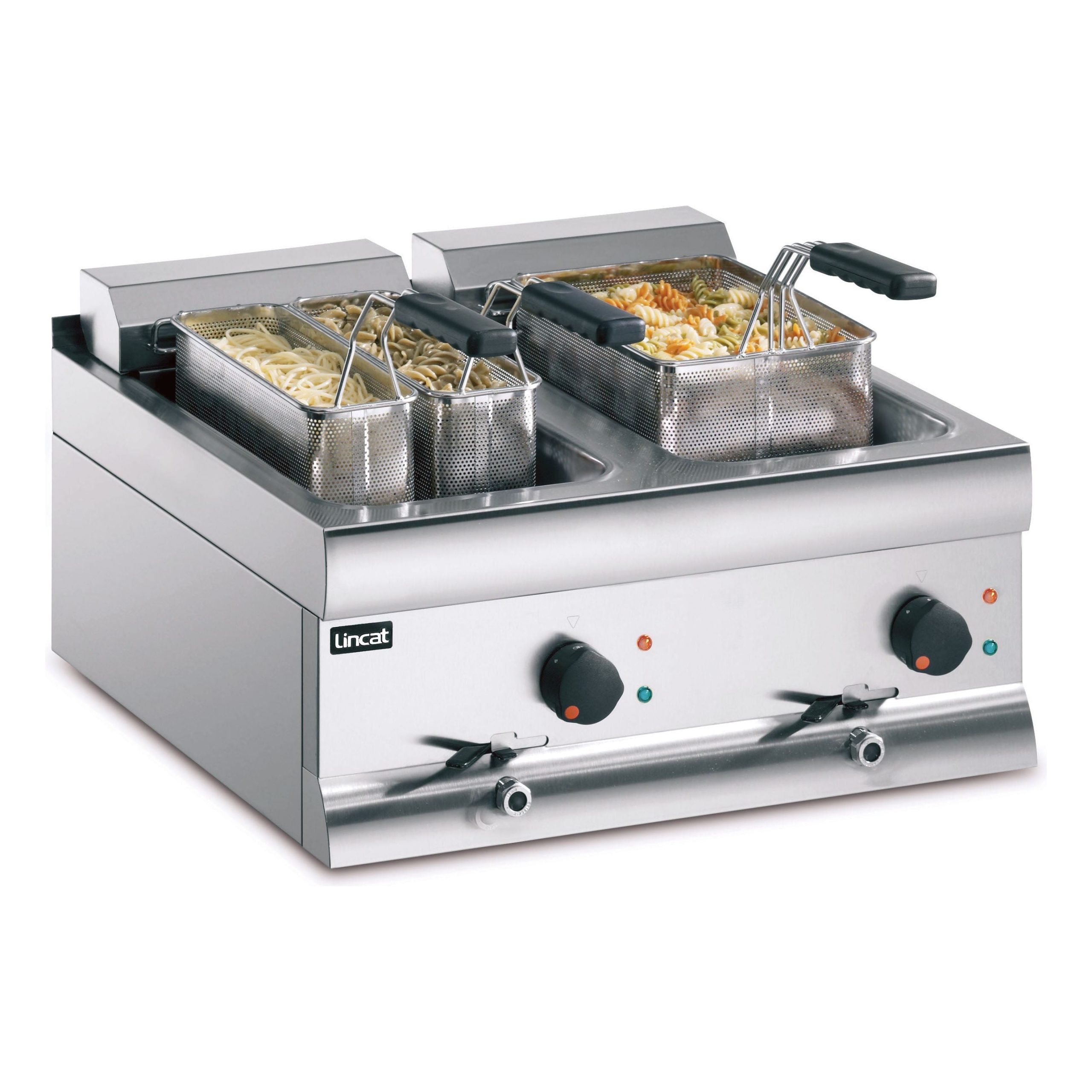 Lincat PB66 Silverlink 600 Countertop Twin Basket Pasta Cooker 6kw