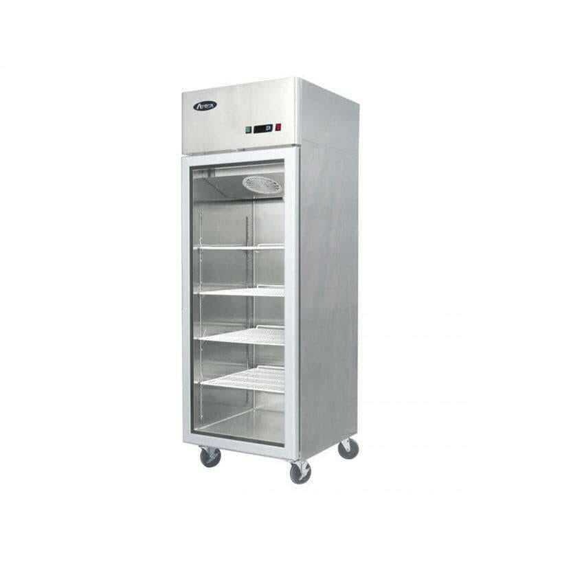 Atosa YCF9401GR Slimline Glass Door Upright Fridge 410 Litres