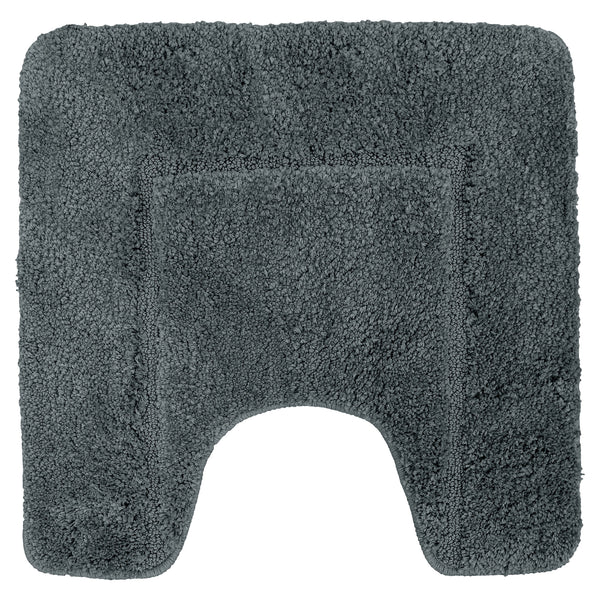 Velosso Mayfair Soft Touch Deep Pile Plain Charcoal Pedestal Mat