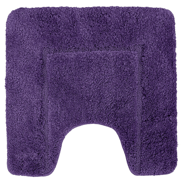 Velosso Mayfair Soft Touch Deep Pile Plain Purple Pedestal Mat