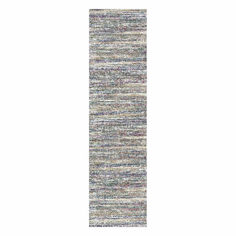 Mehari Shaggy Striped Runner Rugs 23094 6161