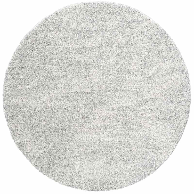 Mehari 23500 6248 Mottled Speckled Shaggy Circle Rugs in Cream