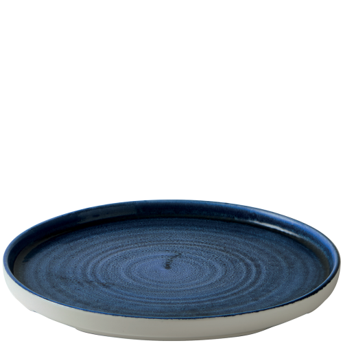 Churchill Stonecast® Chefs' Walled Plate Plume Ultramarine 26cm Case Size 6