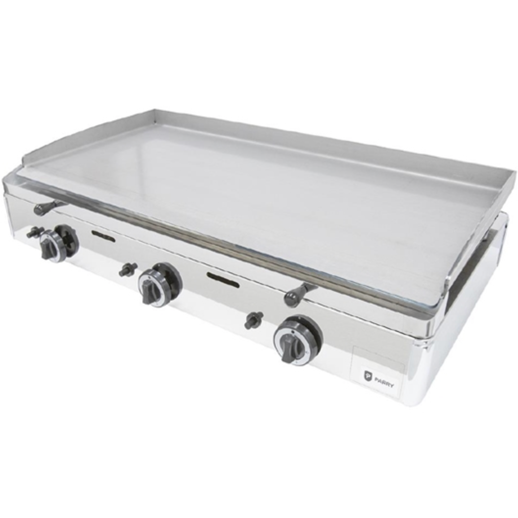 Parry PGF1000G 3 Burner Smooth Plate Heavy Duty LPG Gas Griddle 1020mm
