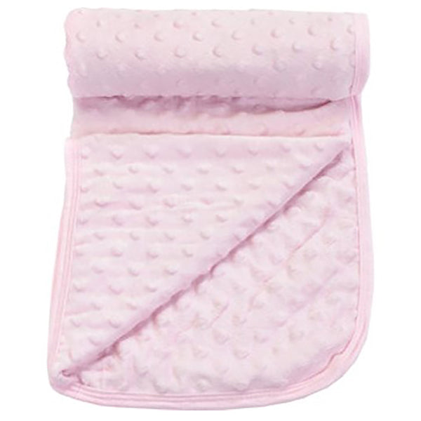 My Little World Pink Popcorn Baby Blanket