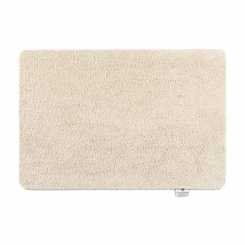 Plain Fleck Washable Hug Rug Doormat in Beige