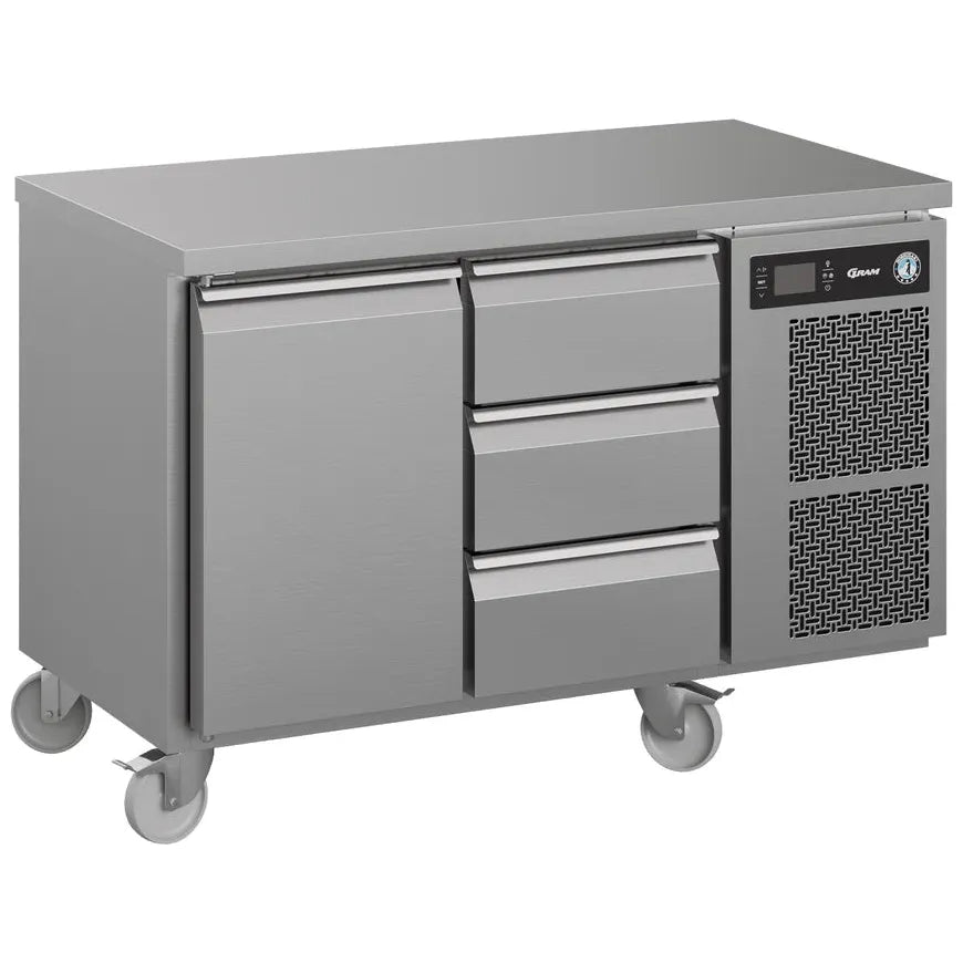 Hoshizaki K 2 A DL 3D C U One Door & 3 Draws Counter Fridge 301 Litres