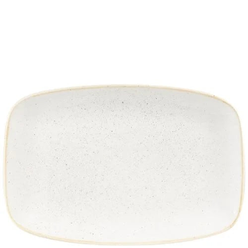 Churchill Stonecast Barley White Chefs Oblong Plate 19.9cm x 30cm Case Size 6