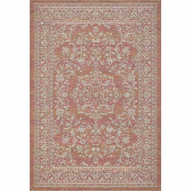 San Rocco 89009 8009 Traditional Indoor Outdoor Rugs in Sunset Multi
