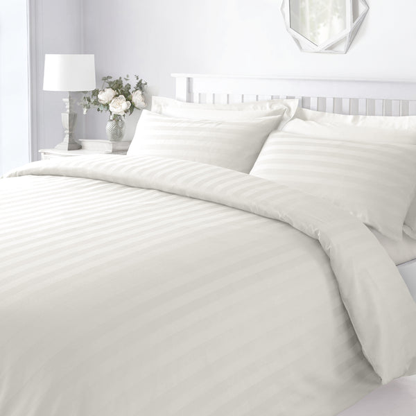 Sweet Dreams Hotel Stripe Cream Duvet Cover