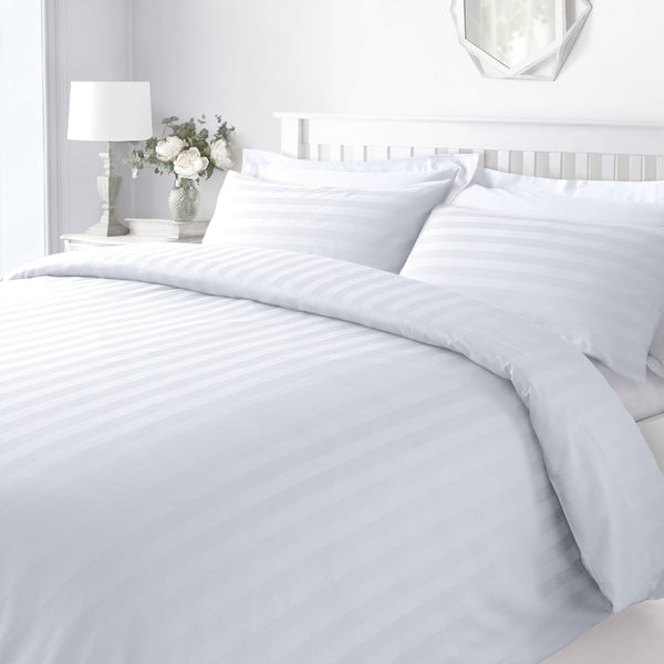 Sweet Dreams Hotel Stripe White Duvet Cover