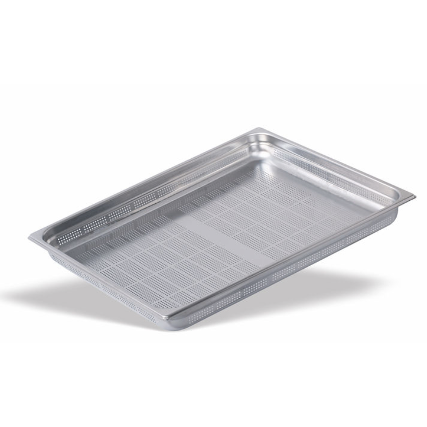 Pujadas 100mm Deep 2/1GN Stainless Steel Perforated Gastronorm