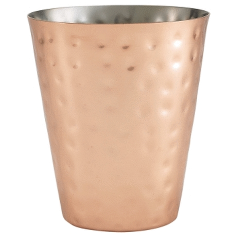 GenWare Hammered Copper Plated Conical Serving Cup 9 x 10cm Case Size 12