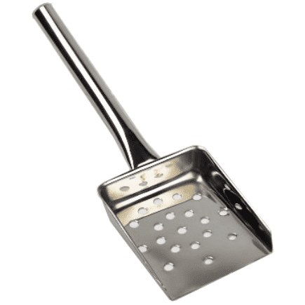 Tubular Chip Server Perforated Blade s/s 4"