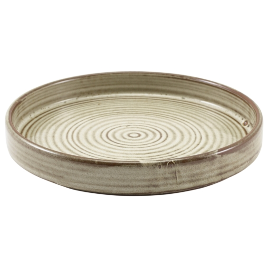 GenWare Terra Porcelain Smoke Grey Presentation Plate 20.5cm Case Size 6