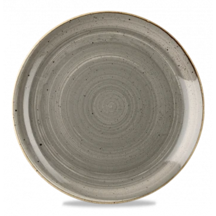 Churchill Stonecast® Peppercorn Grey Small Coupe Plate 16.50cm / 6.7" Case Size 12