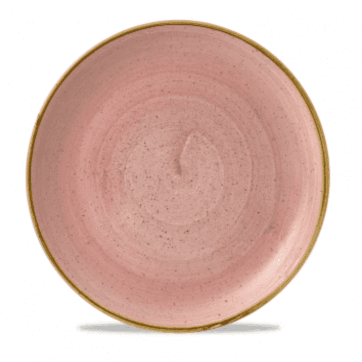 Churchill Stonecast® Petal Pink Small Coupe Plate 16.50cm / 6.7" Case Size 12