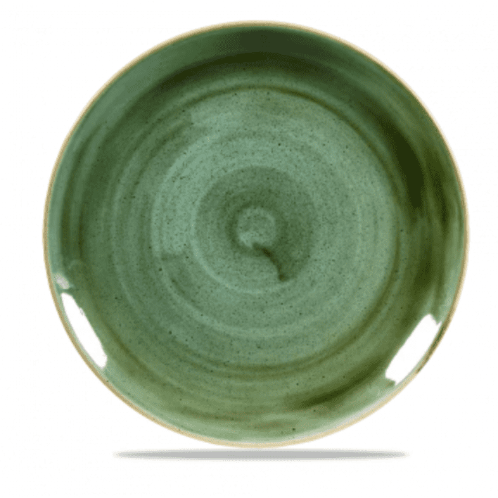 Churchill Stonecast® Samphire Green Small Coupe Plate 16.50cm / 6.7" Case Size 12