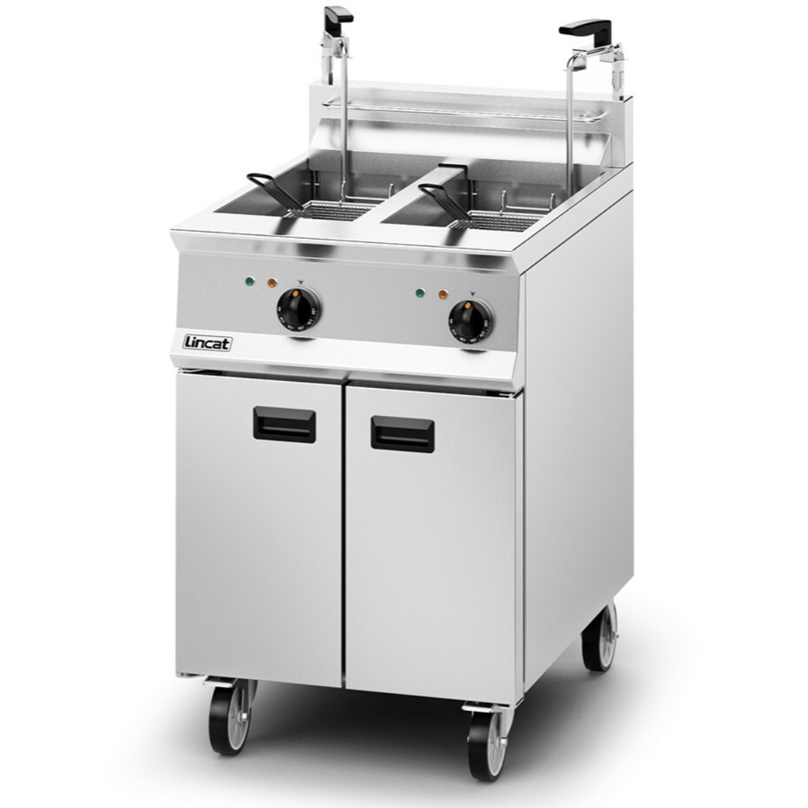 Lincat OG8111/OP2/N Opus 800 Natural Gas Twin Tank Filtration Fryer 32kw