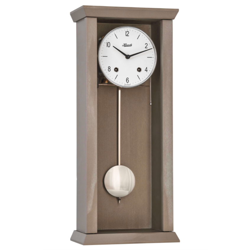 Hermle Cotswold Mechanical Wall Clock - Dark Grey - 1/2 Hour Strike