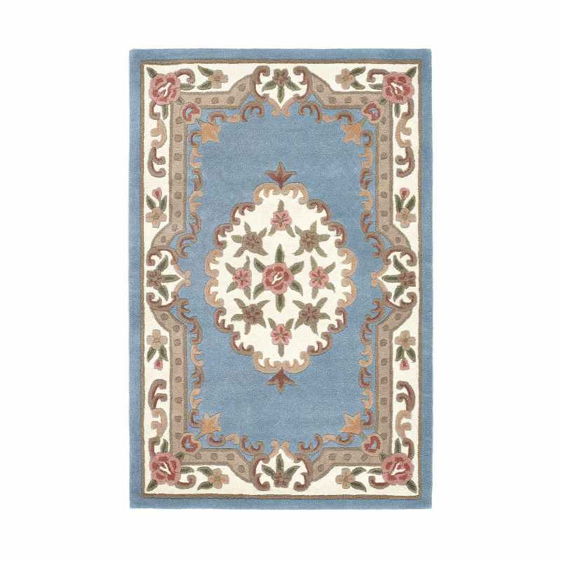 Shensi Traditional Wool Rugs in Blue