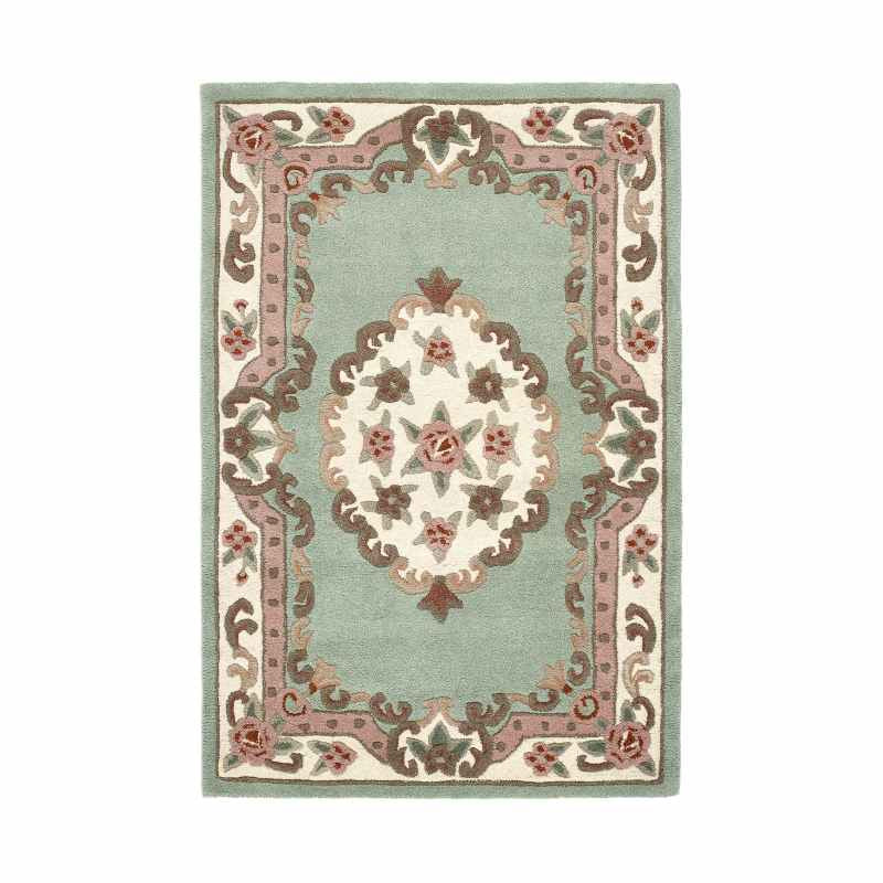 Shensi Traditional Wool Rugs in Green