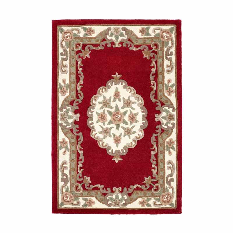 Shensi Traditional Wool Rugs in Wine