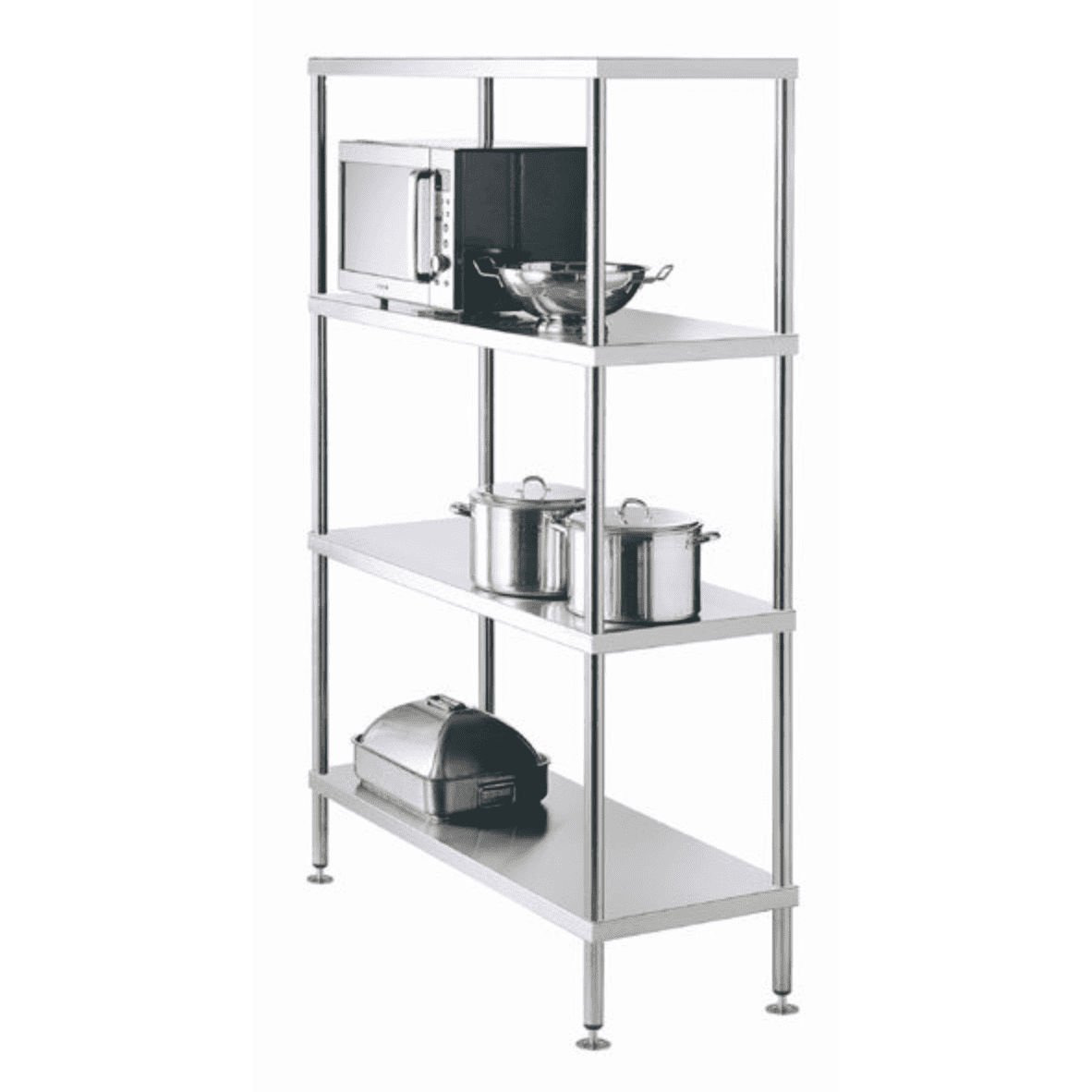 Simply Stainless Steel 4 Tier Racking Shelving Unit 1500mm