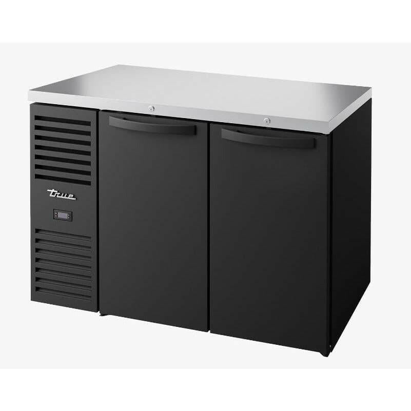 True TBR48-RISZ1-L-B-SS-2 Black Double Door Undercounter Fridge 440 Litres