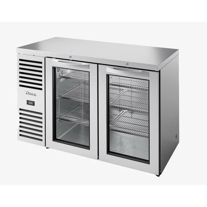 True TBR52-RISZ1-L-S-GG-2 Stainless Steel Double Glass Door Undercounter Fridge 480 Litres