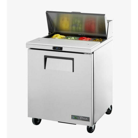 True TSSU-27-08-HC Single Door 8x 1/6GN Saladette Preparation Counter 184 Litres