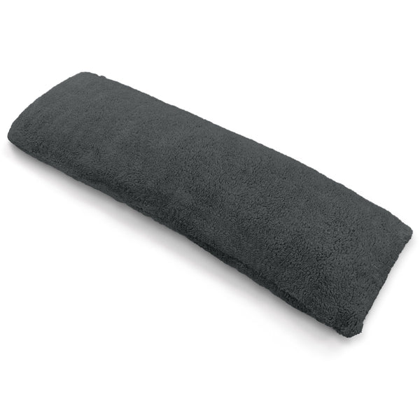 Velosso Teddy Fleece Charcoal Bolster Pillow Case