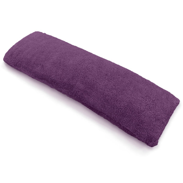 Velosso Teddy Fleece Purple Bolster Pillow Case