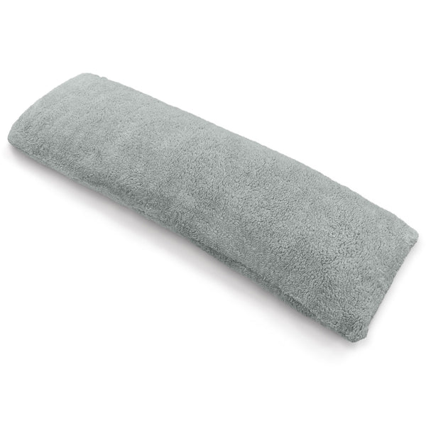Velosso Teddy Fleece Silver Bolster Pillow Case