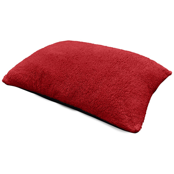 Velosso Teddy Fleece Red Floor Cushion