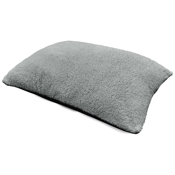 Velosso Teddy Fleece Silver Floor Cushion