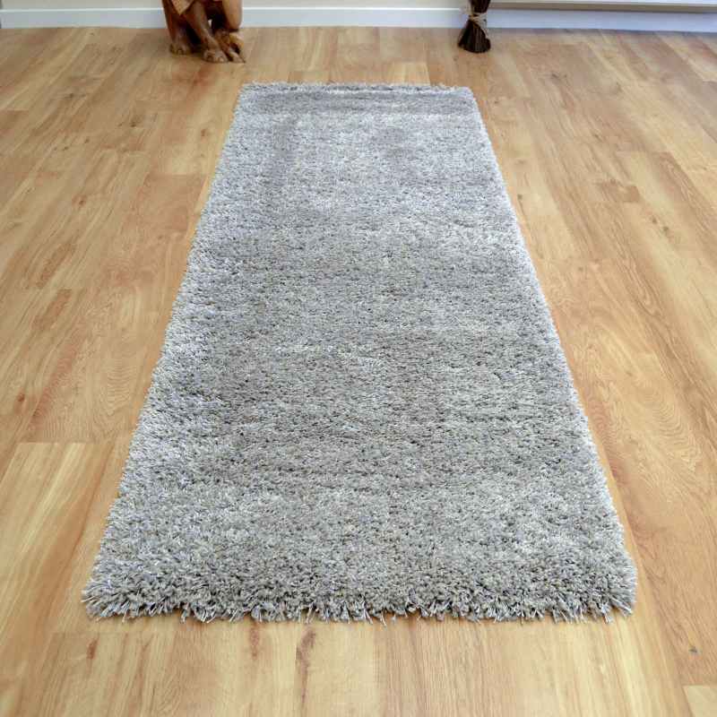 Twilight Speckled Shaggy Runner Rugs 39001 6611 in Linen
