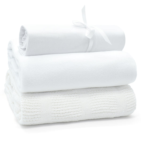 My Little World White 3-Piece Cot Bed Starter Set