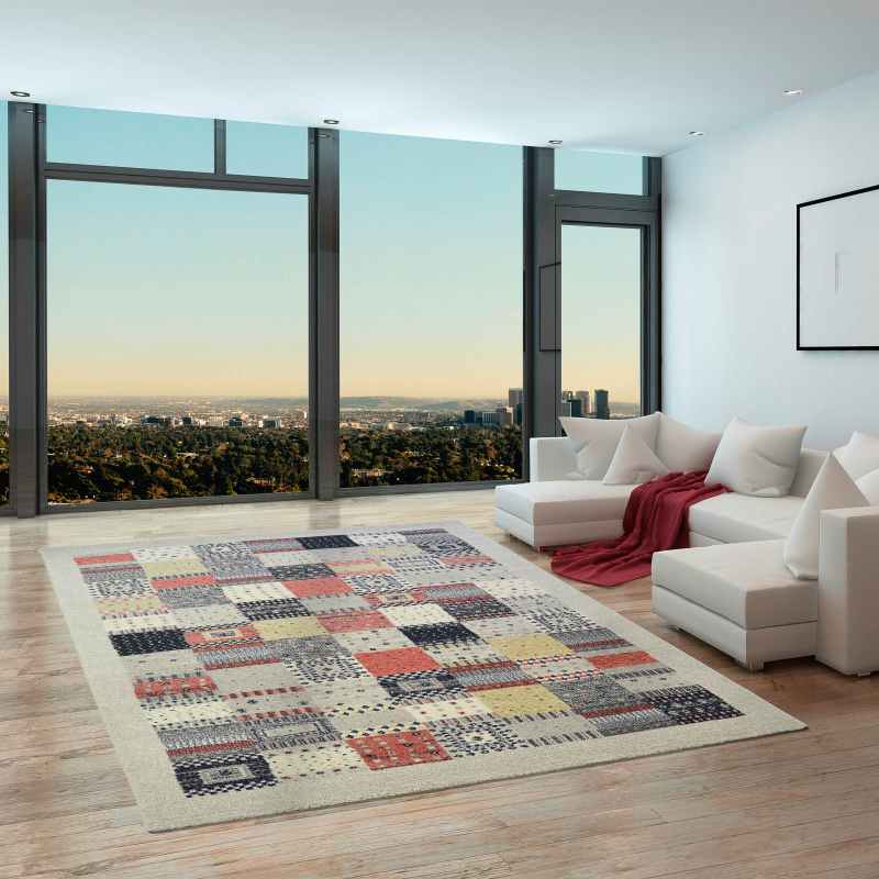 Woodstock Patchwork Rugs 32036 6324 in Beige Multi